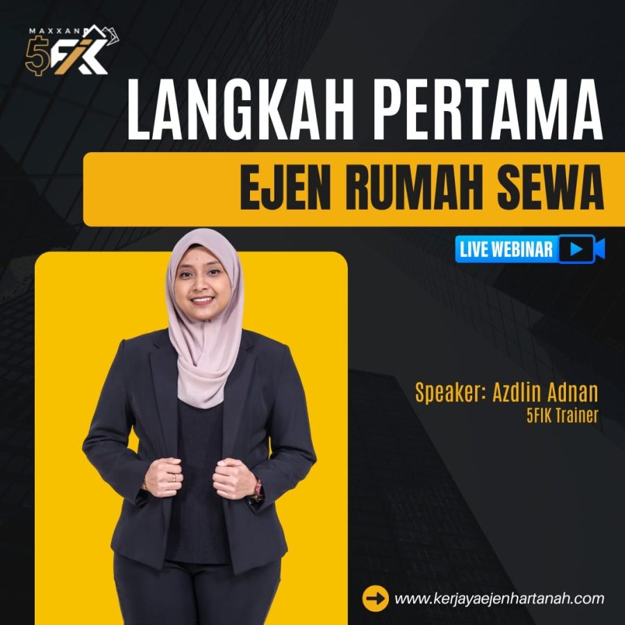Poster Langkah Pertama Ejen Sewa Rumah